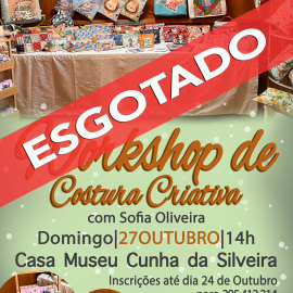 WORKSHOP DE COSTURA CRIATIVA – ESGOTADO