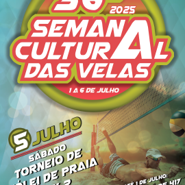 INSCREVA-SE E PARTICIPE NOS TORNEIOS DE VOLEI E FUTEBOL DE PRAIA NA 36ª SEMANA CULTURAL DAS VELAS