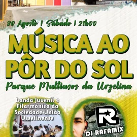 MÚSICA AO PÔR DO SOL NO PARQUE MULTIUSOS DA URZELINA