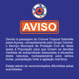 AVISO À POPULAÇÃO – CICLONE TROPICAL GABRIELLE