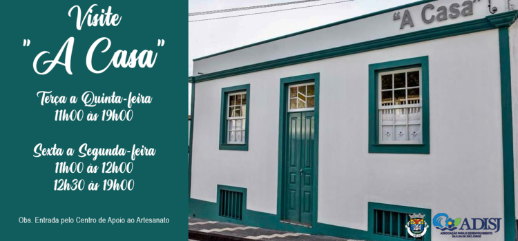 VISITE O NÚCLEO MUSEOLÓGICO “A CASA” VISITE O NÚCLEO MUSEOLÓGICO “A CASA”
