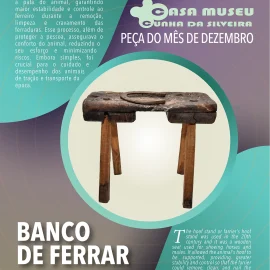 “PEÇA DO MÊS” NA CASA MUSEU CUNHA DA SILVEIRA