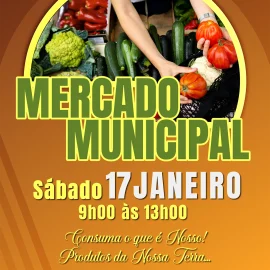 MERCADO MUNICIPAL ABRE PORTAS DIA 17 DE JANEIRO