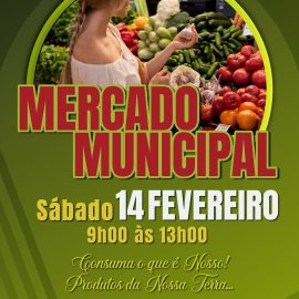 MERCADO MUNICIPAL ABRE PORTAS DIA 14 DE FEVEREIRO