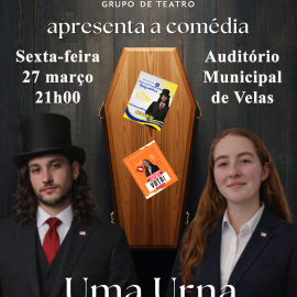 “UMA URNA PARA DOIS” SOBE À CENA NO AUDITÓRIO MUNICIPAL