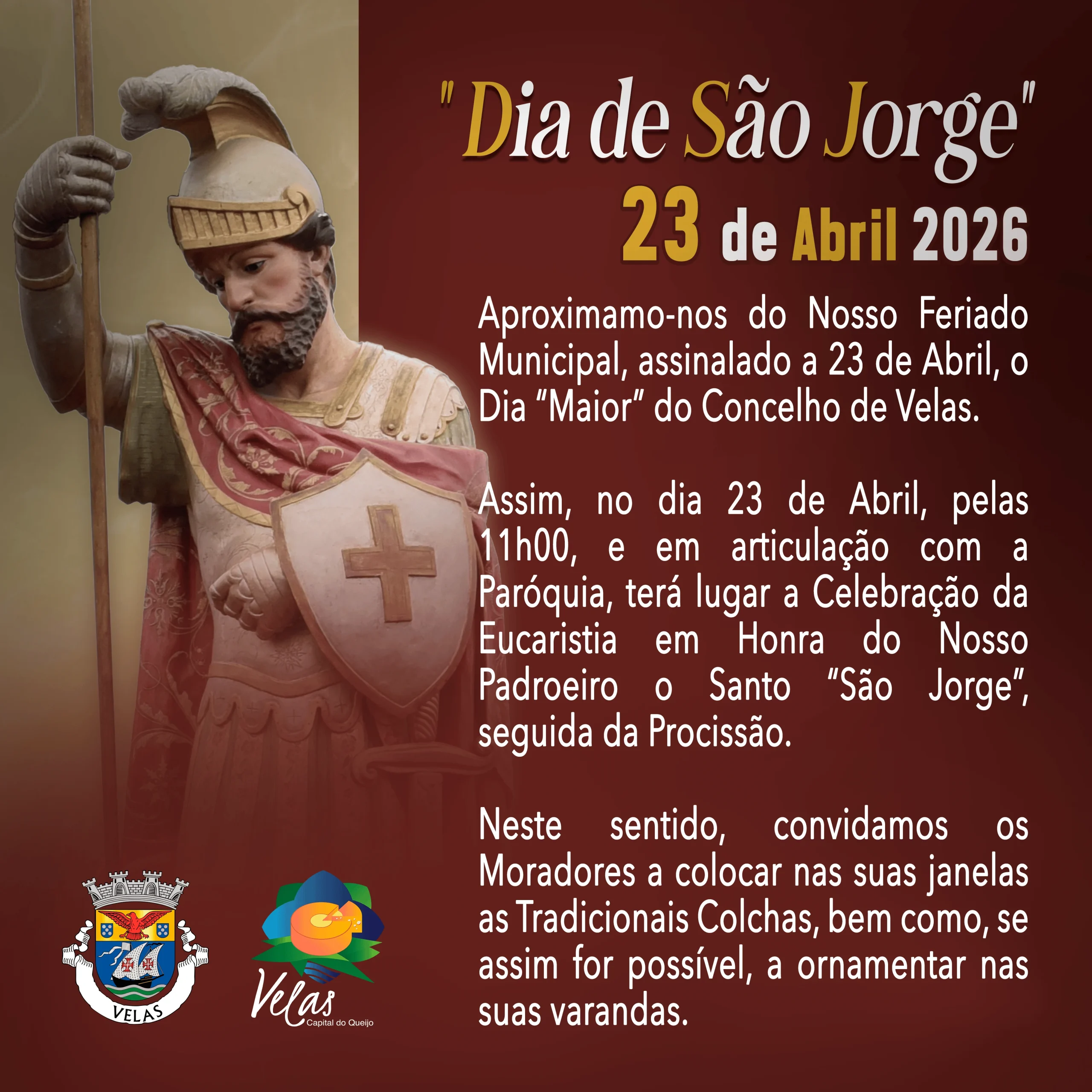 DIA DE SÃO JORGE – 23 ABRIL DE 2026