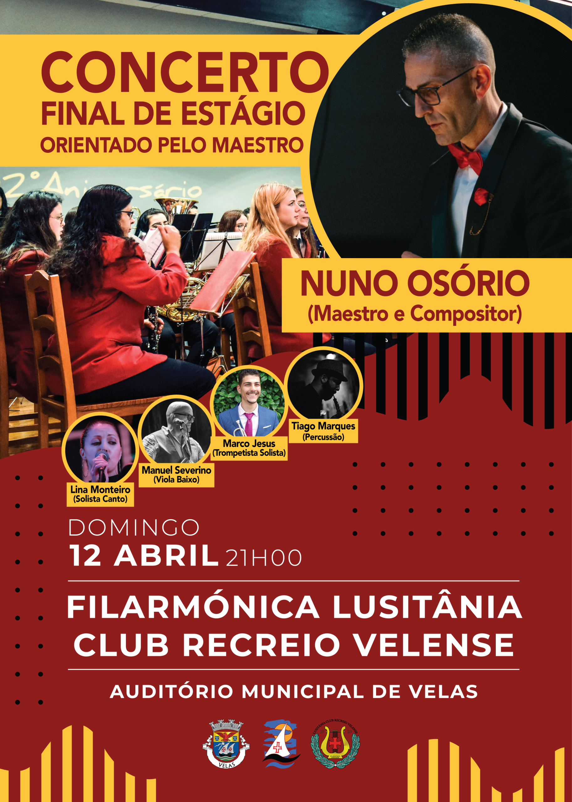 AUDITÓRIO MUNICIPAL RECEBE CONCERTO FINAL DE ESTÁGIO
