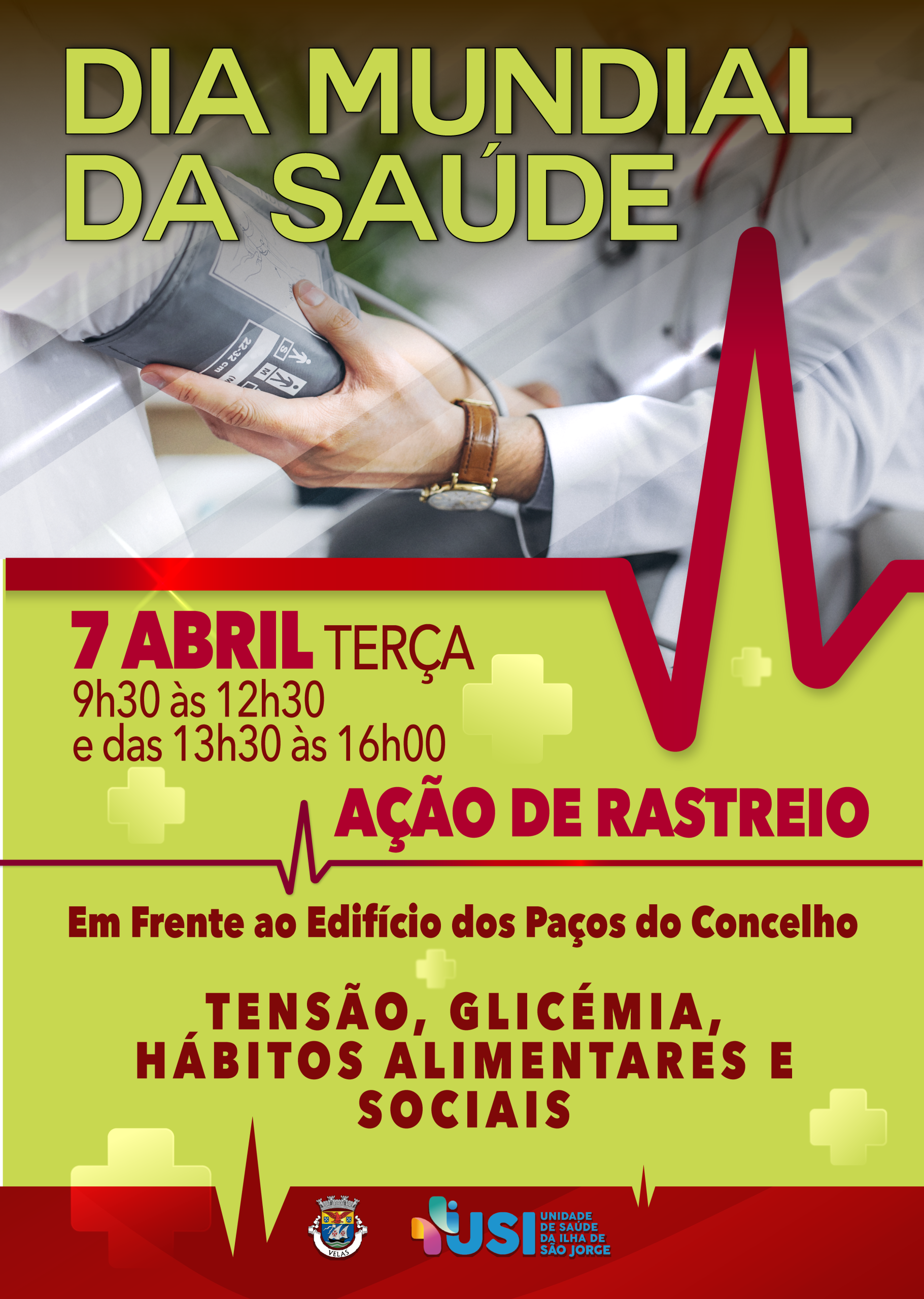 AÇÃO DE RASTREIO NO ÂMBITO DO DIA MUNDIAL DA SAÚDE