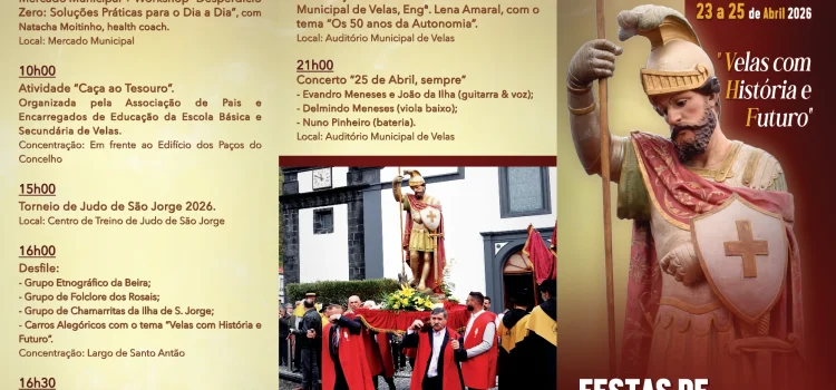 PROGRAMA DAS FESTAS DE SÃO JORGE 2026