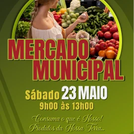 MERCADO MUNICIPAL ABRE PORTAS DIA 23 DE MAIO