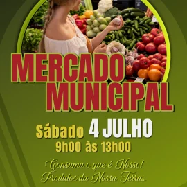 MERCADO MUNICIPAL ABRE PORTAS DIA 04 DE JULHO