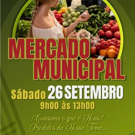 MERCADO MUNICIPAL ABRE PORTAS DIA 26 DE SETEMBRO MERCADO MUNICIPAL ABRE PORTAS DIA 26 DE SETEMBRO