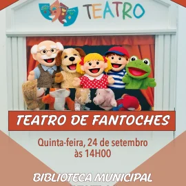 BIBLIOTECA MUNICIPAL RECEBE TEATRO DE FANTOCHES