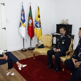 AUDIÊNCIA DE CUMPRIMENTOS AO NOVO COMANDANTE DA DIVISÃO POLICIAL DE ANGRA DO HEROÍSMO
