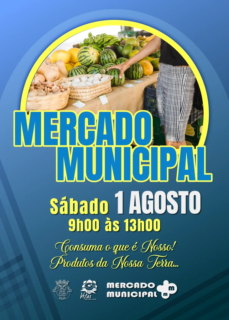 MERCADO MUNICIPAL ABRE PORTAS DIA 01 de AGOSTO