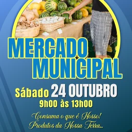 MERCADO MUNICIPAL ABRE PORTAS DIA 10 DE OUTUBRO MERCADO MUNICIPAL ABRE PORTAS DIA 10 DE OUTUBRO