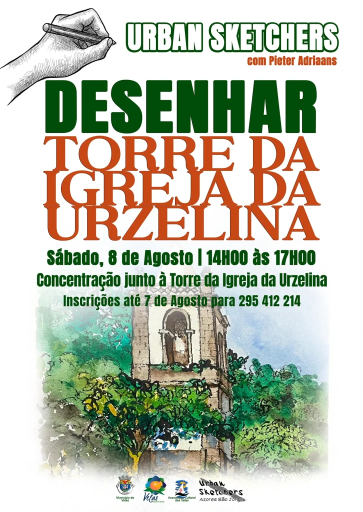 URBAN SKETCHERS – ATIVIDADE DE AGOSTO